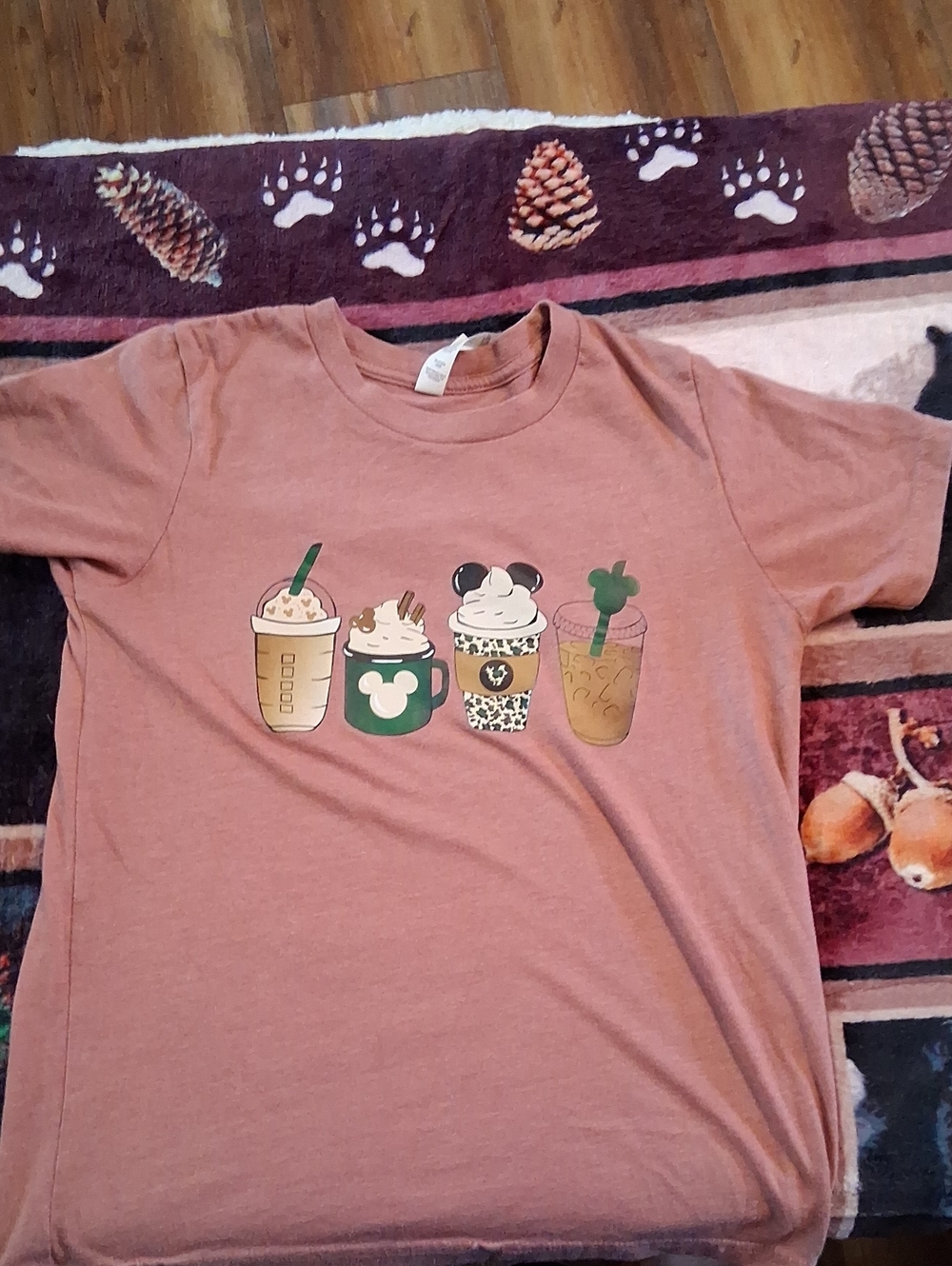 Bella Canvas Mauve Pink Kids Graphic Drink Tee